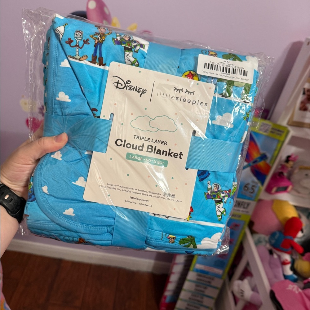 Little Sleepies Blue Cloud Blanket